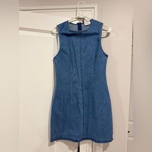 Classic Blue Denim Mini Dress